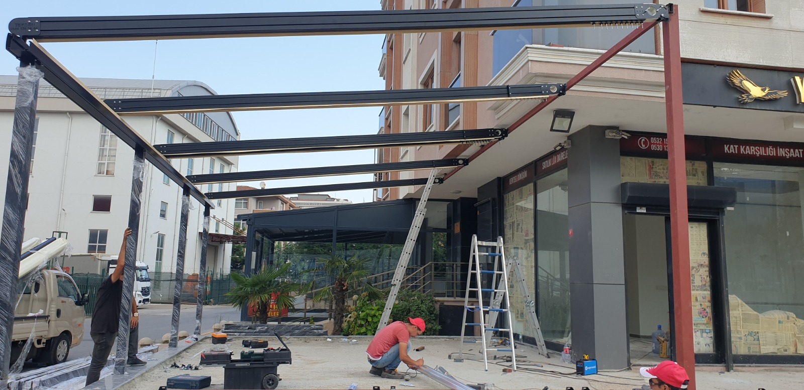 Raylı Pergola
